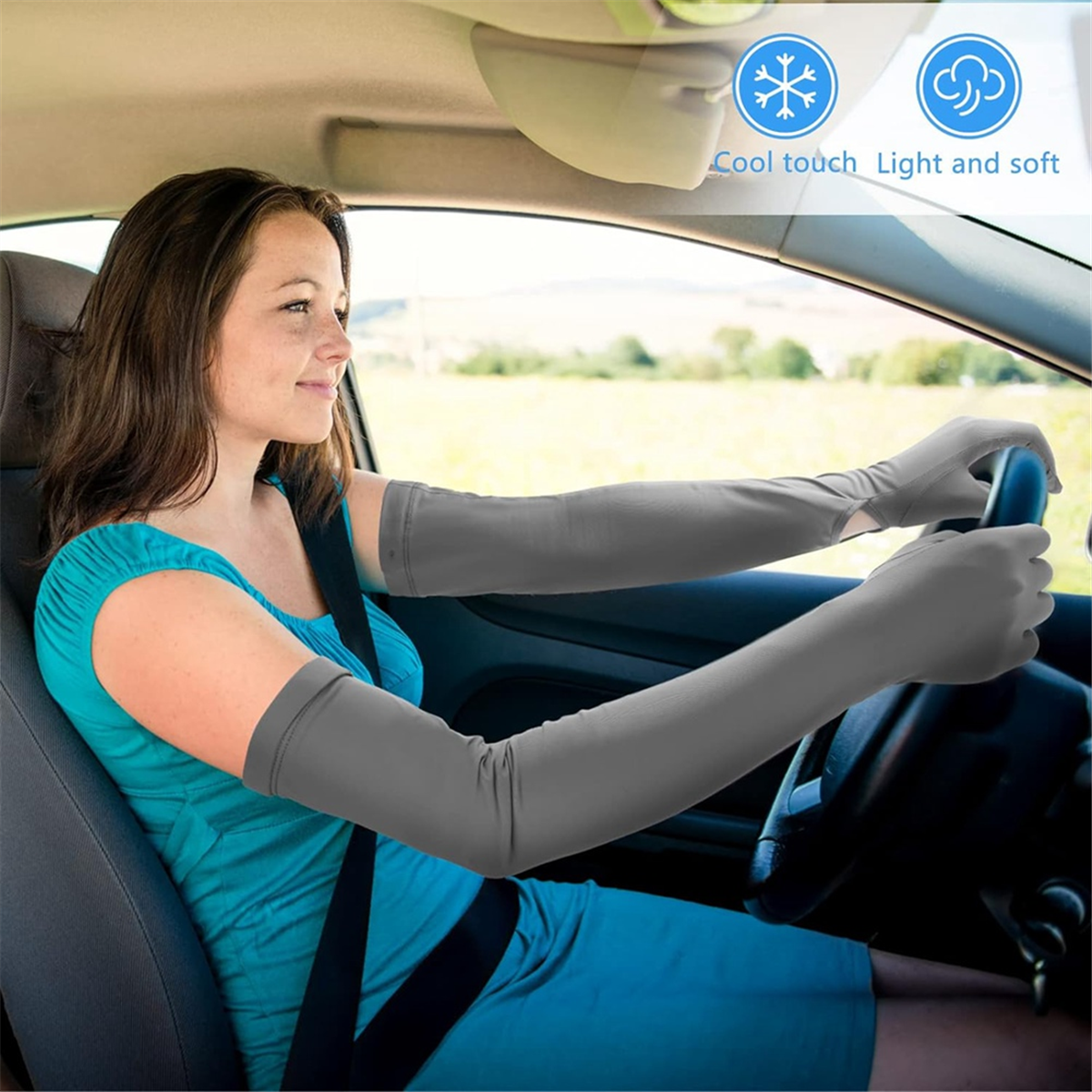 Touch Screen Gloves - A11I Women UV Long Sun Protection