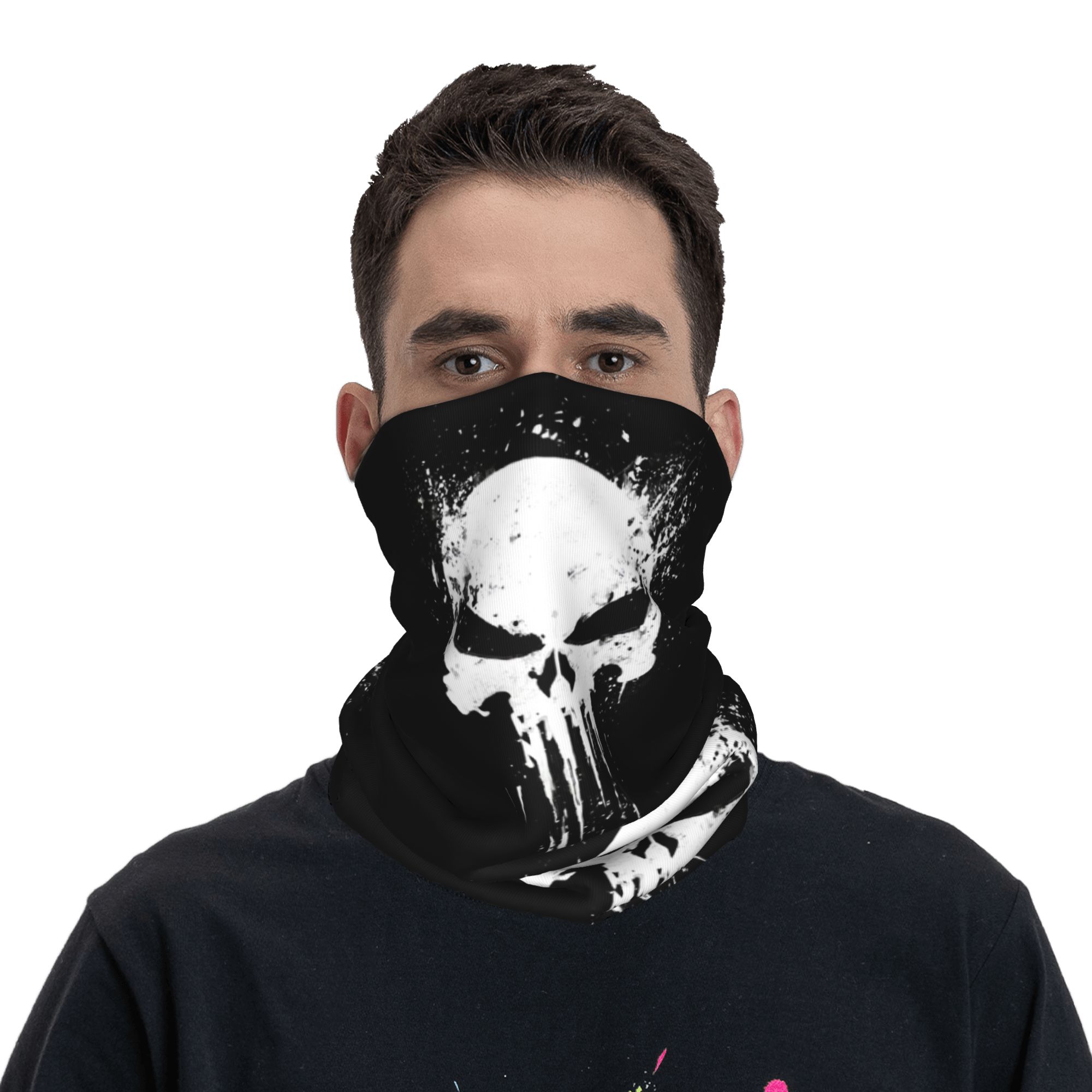 Custom Skeleton Skull Bandana  – обзор и цена Neck Gaiter Fleece