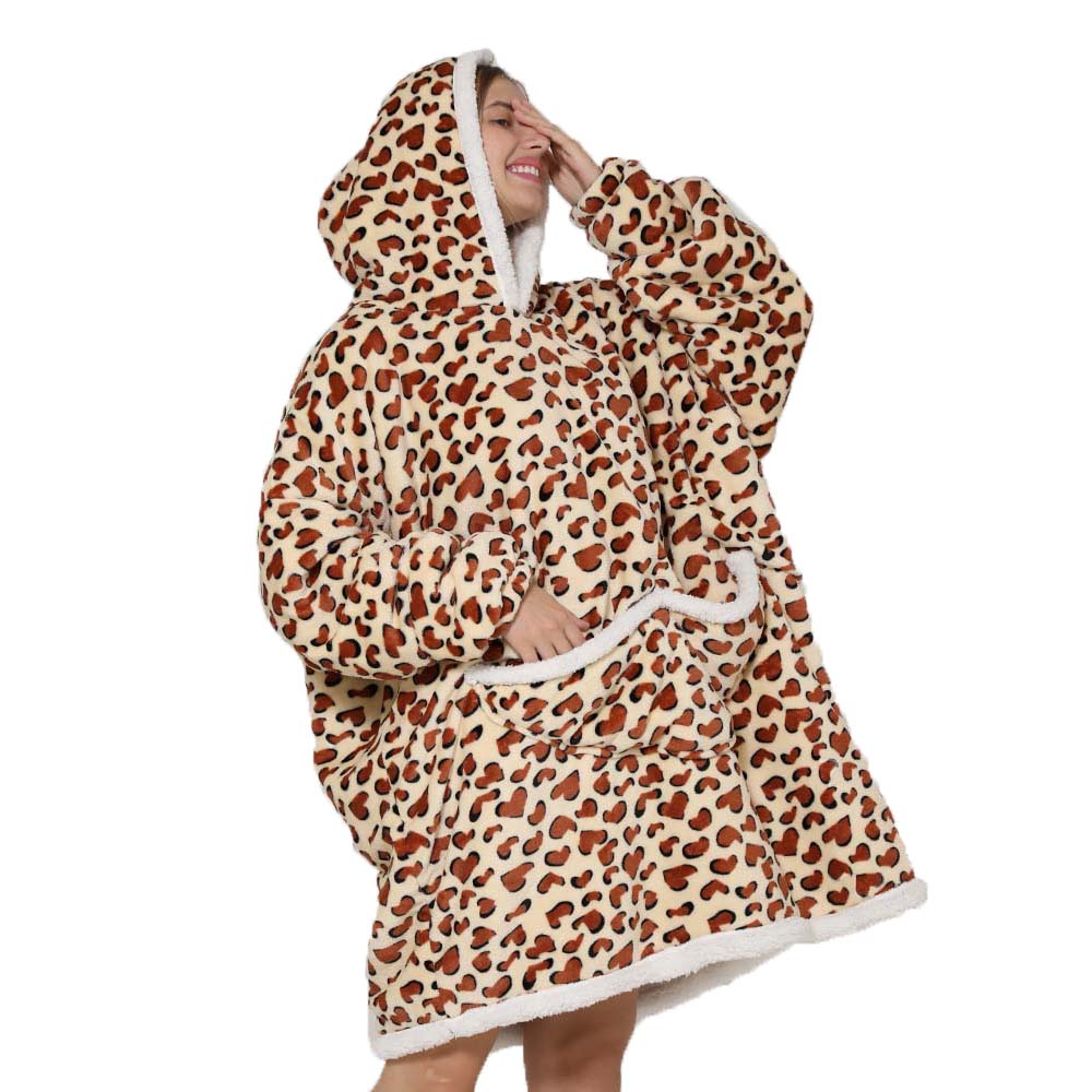 Lazy Hoodie Blanket Oversized  – обзор и цена Sherpa Hoodie Fleece