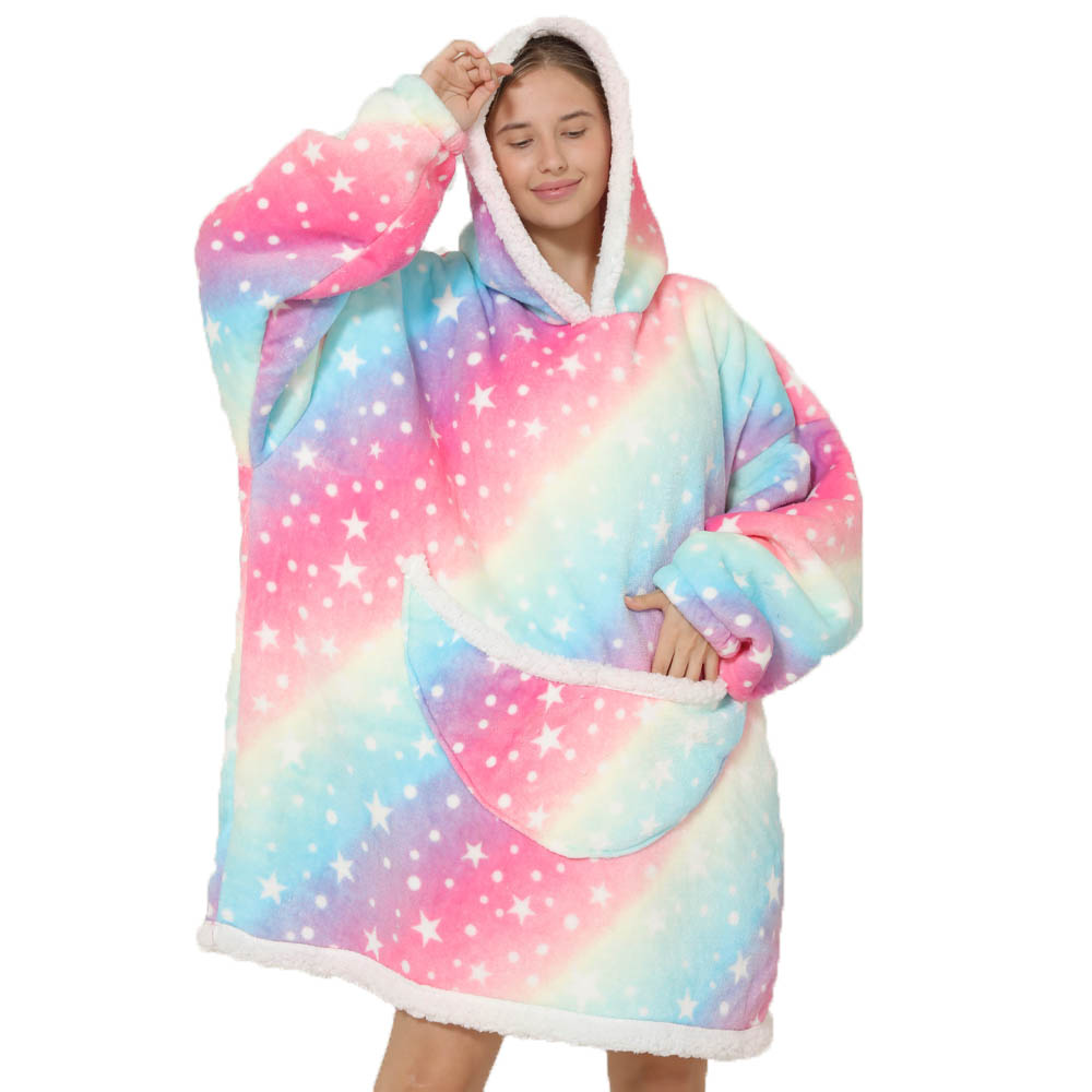 Lazy Hoodie Blanket Oversized  – обзор и цена Sherpa Hoodie Fleece