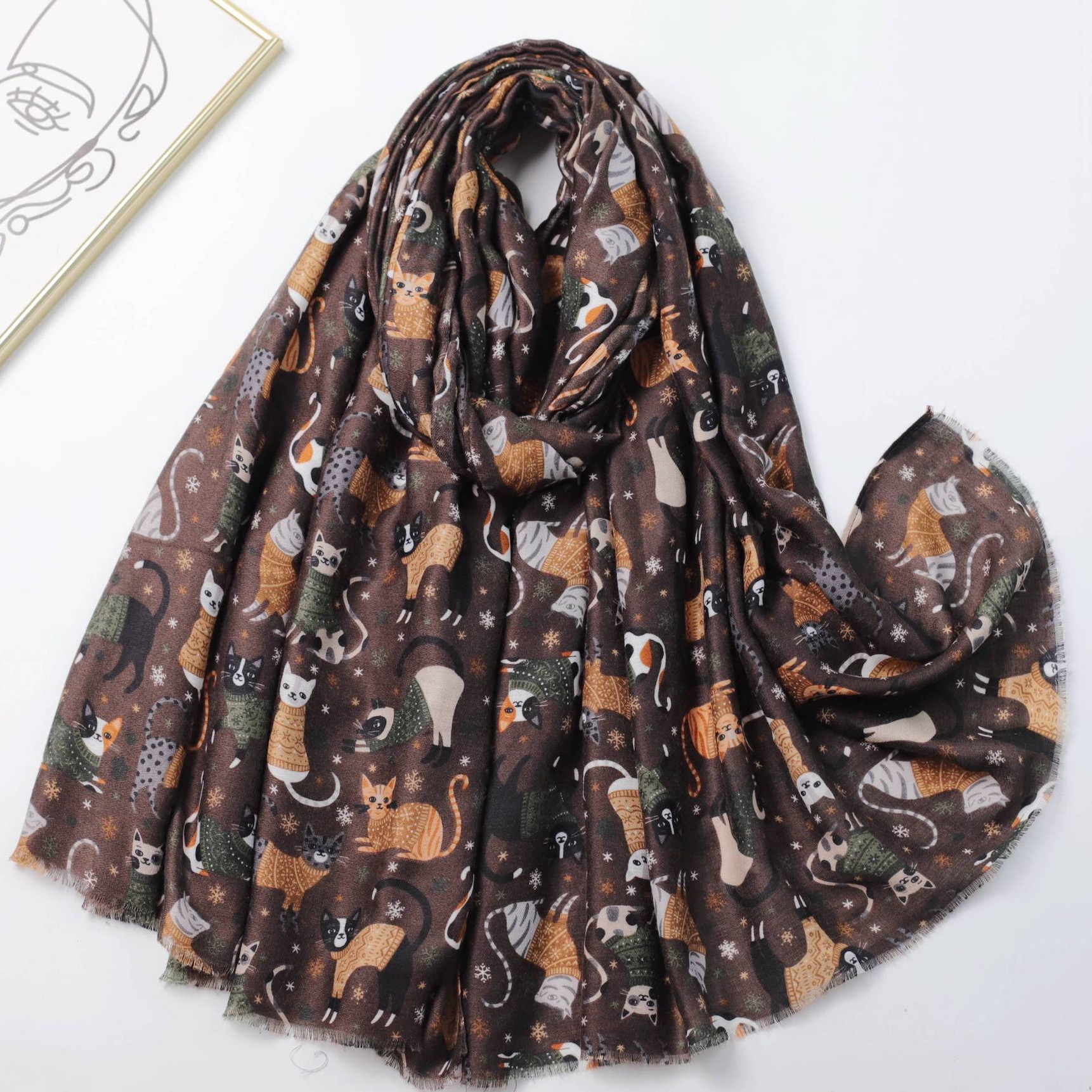 Women's Lovely Cartoon Playful – обзор и цена Shawl Wrap Winter