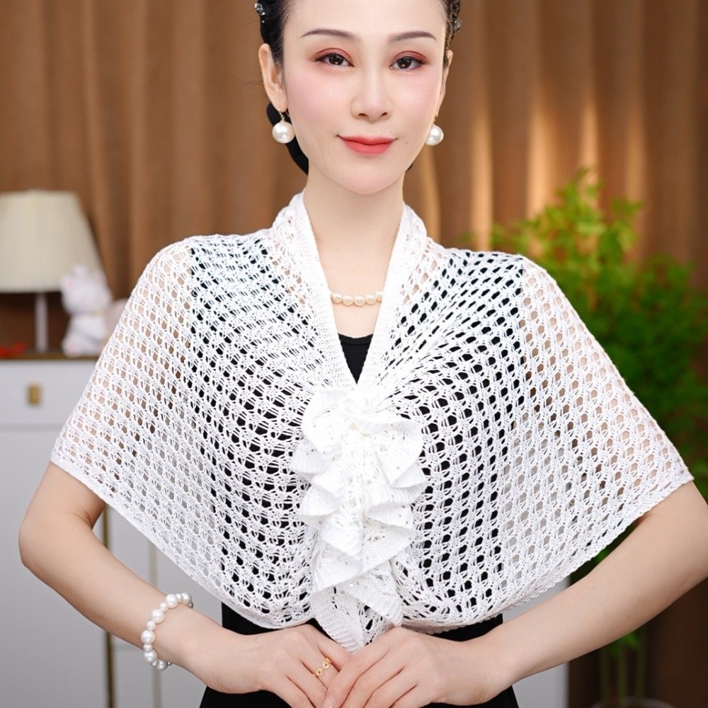 Sparkly Design Hollow Out Card – обзор и цена Shawl Wrap Winter