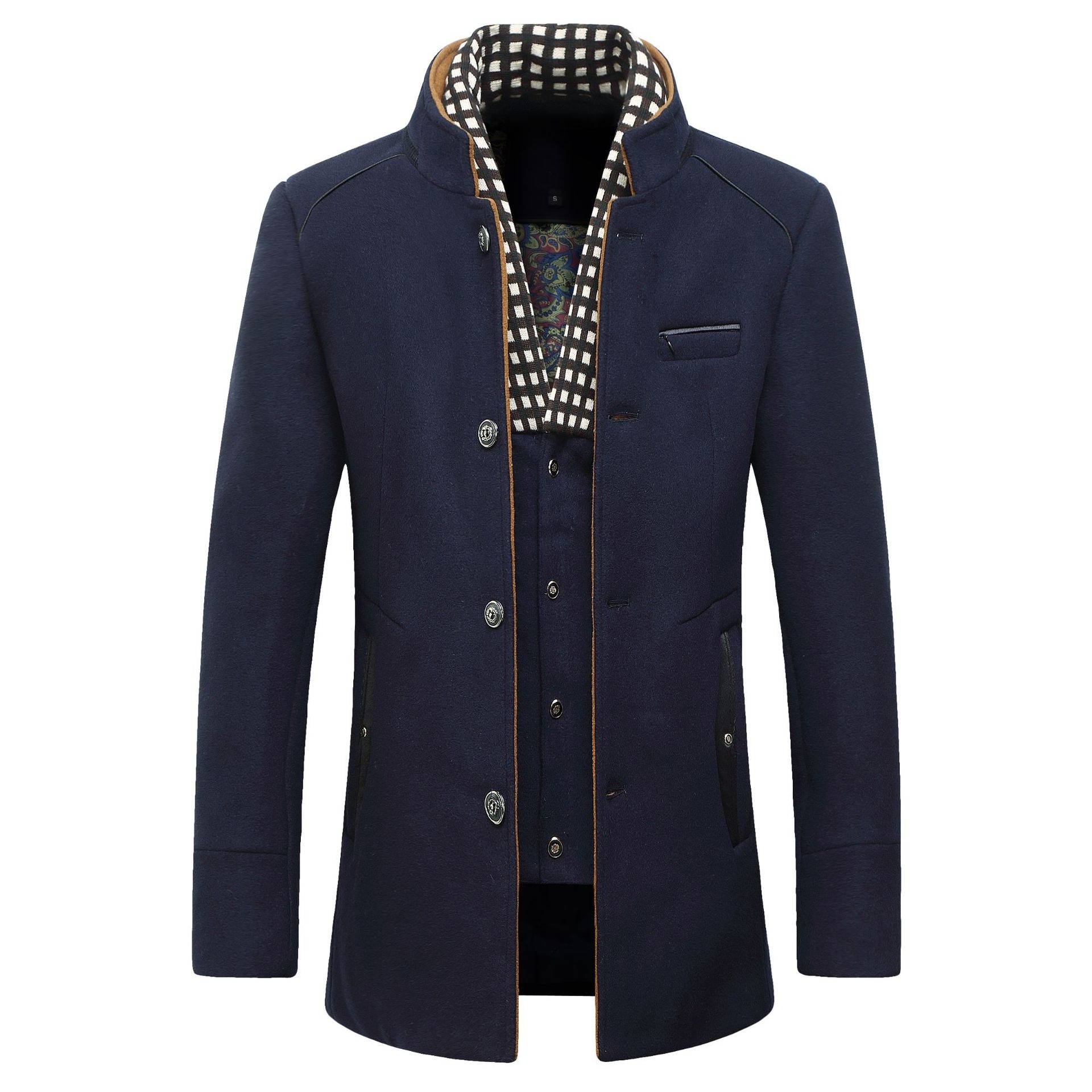 Fashion Men's Wool jacket Clas – обзор и цена Wool Coat Peacoat