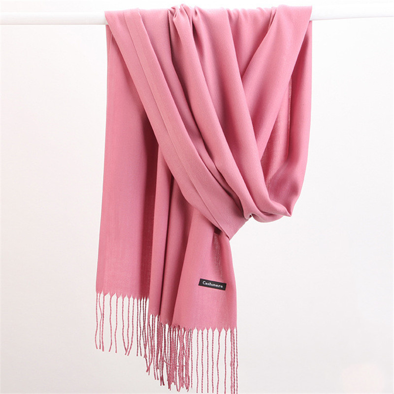 Fashion Solid Color 2023 Women – обзор и цена Cashmere Pashmina Wrap