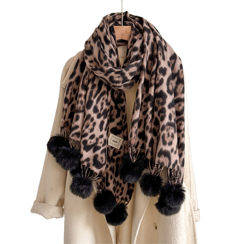 New Luxury Winter Leopard Two- – обзор и цена Cashmere Pashmina Wrap