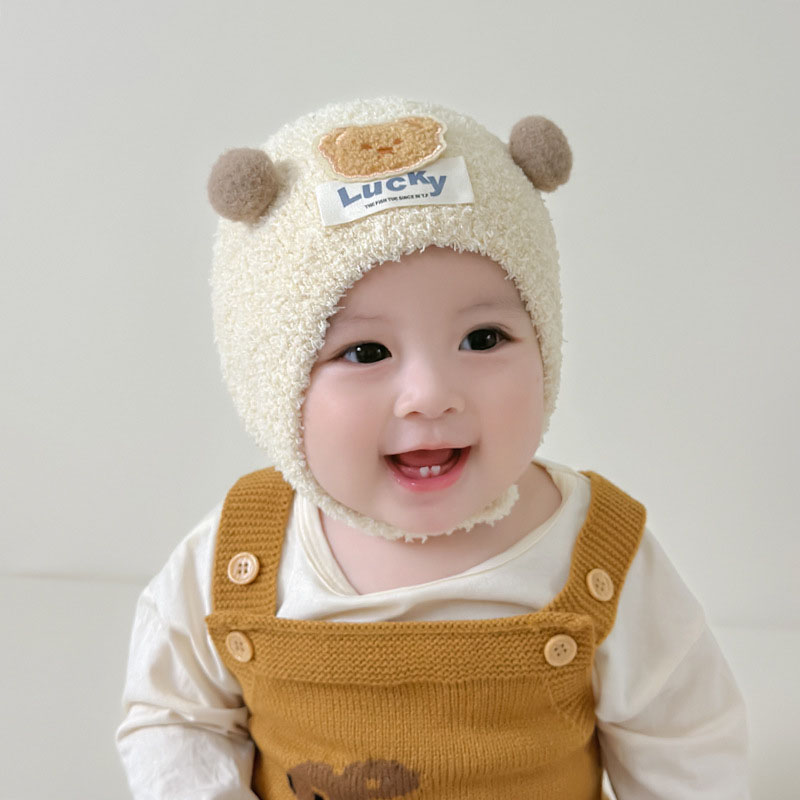 Cute Bear Baby Ear Protection  – обзор и цена Knit Beanie Hat Warm