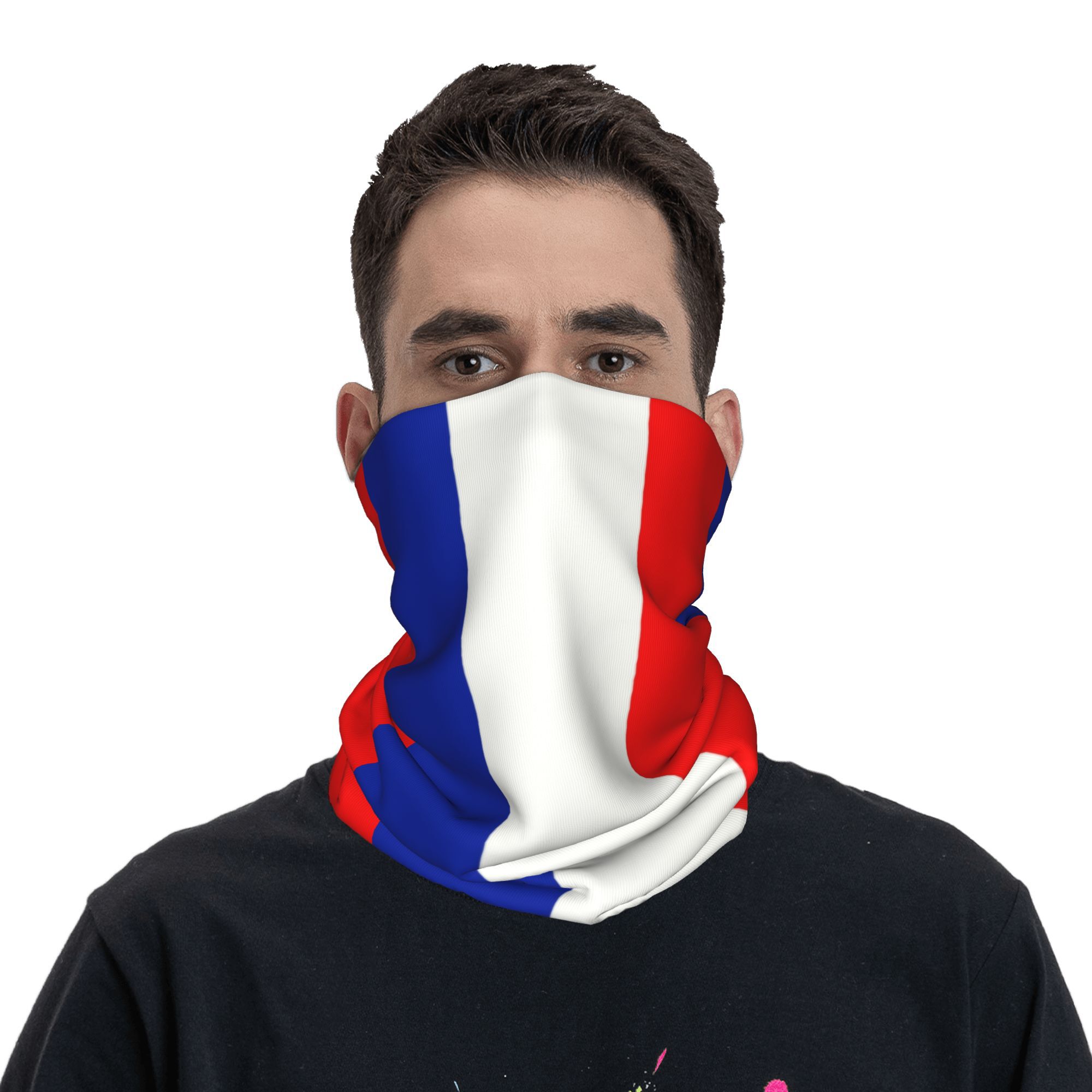 Custom French Flag France Band – обзор и цена Neck Gaiter Fleece