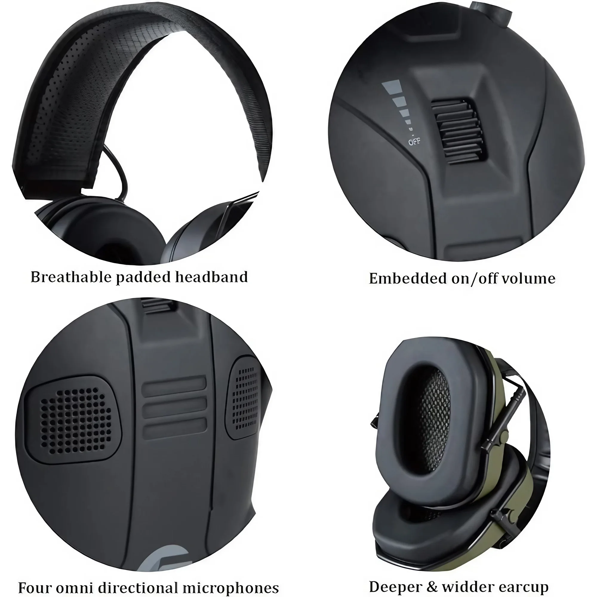 Foldable Tactical Noise Cancel – обзор и цена Earmuffs Foldable