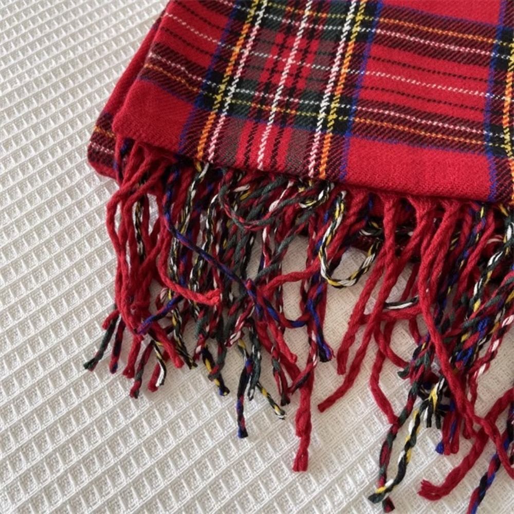 Retro Tassel Plaid Wool Scarf  – обзор и цена Wool Scarf Men
