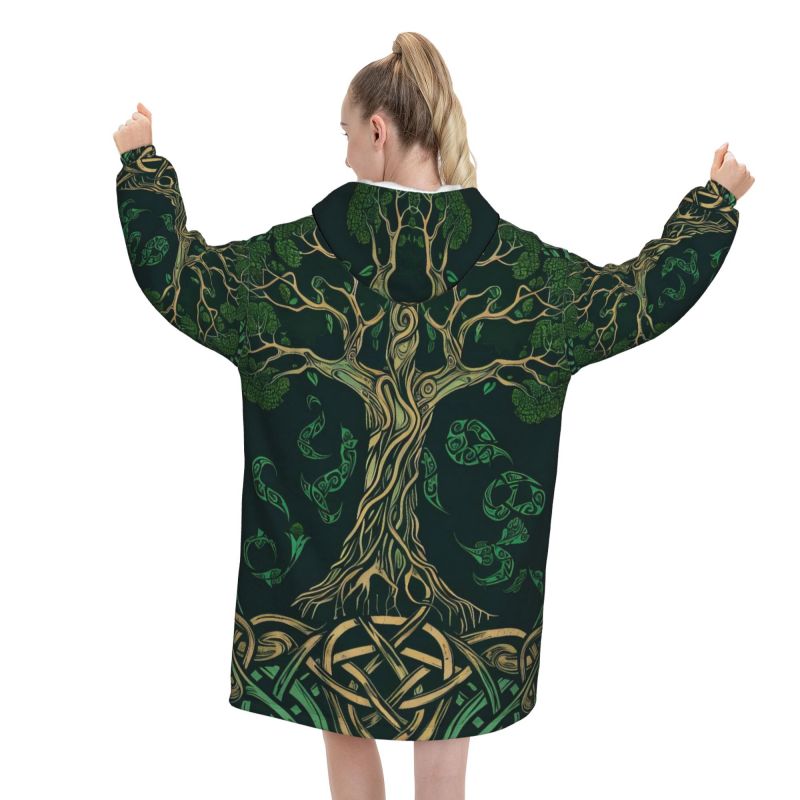 Tree of Life Celtic Pattern Bl – обзор и цена Sherpa Hoodie Fleece