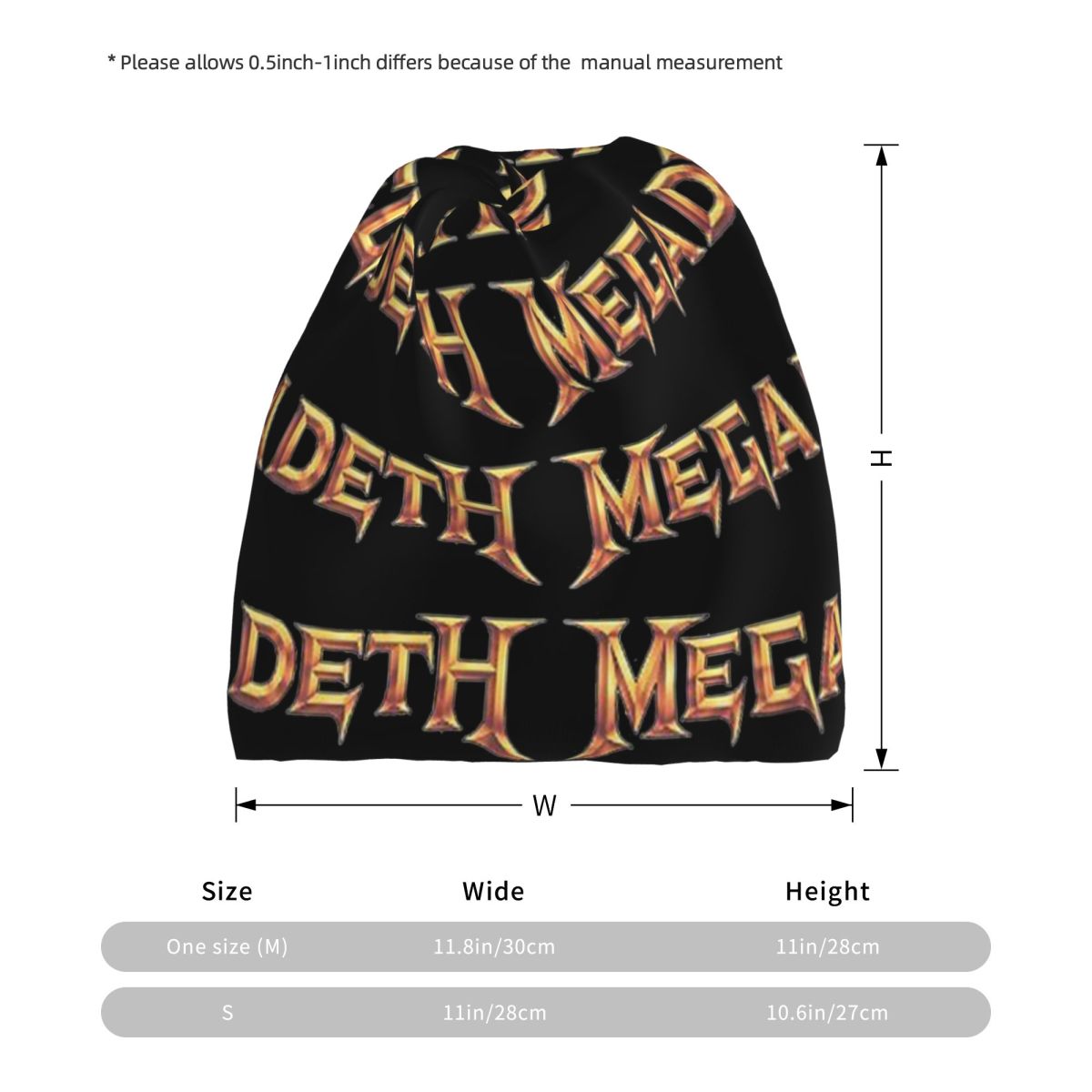 Megadeths Logo Bandana Neck Ga – обзор и цена Knit Beanie Hat Warm