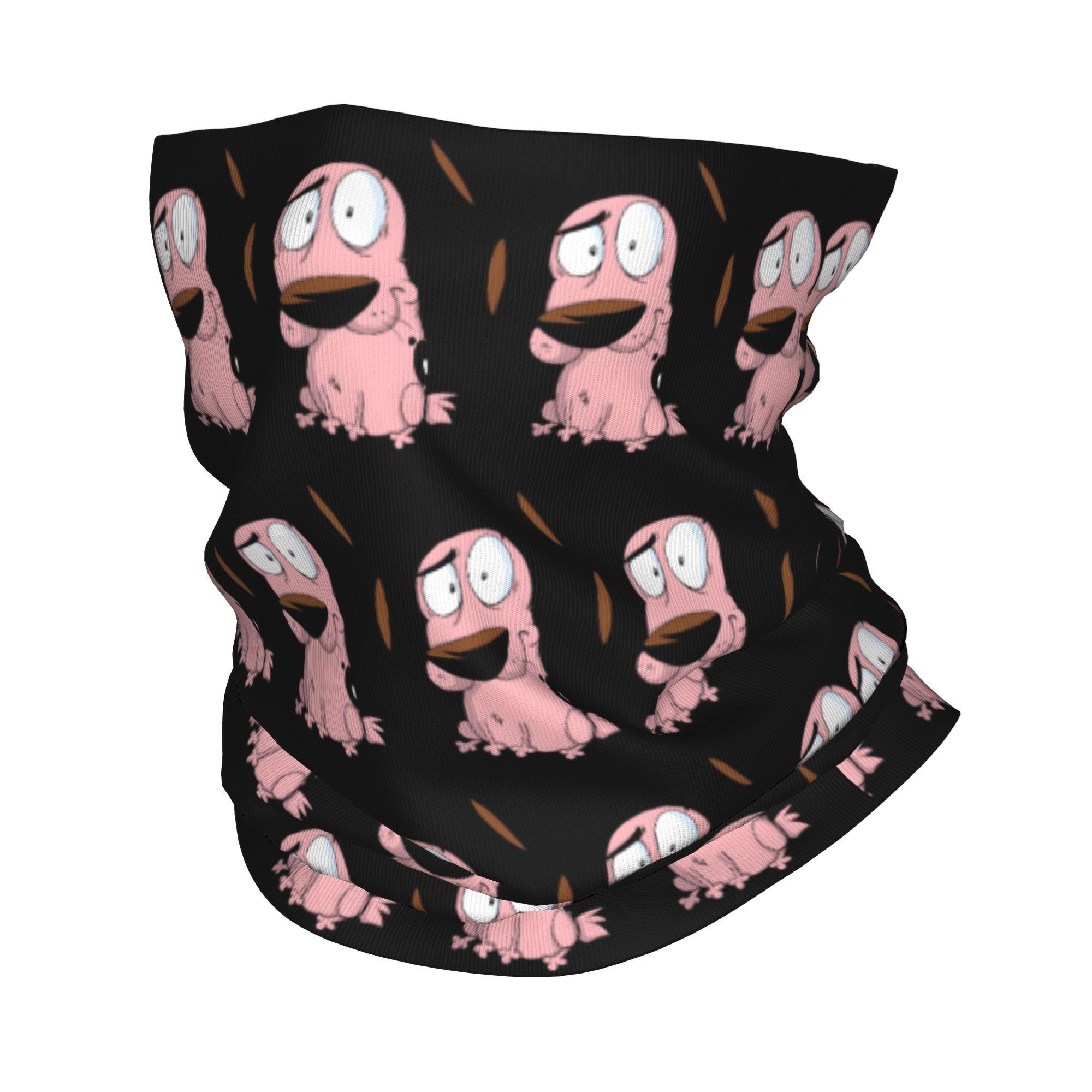 Custom Cartoon Courage Dog Win – обзор и цена Neck Gaiter Fleece
