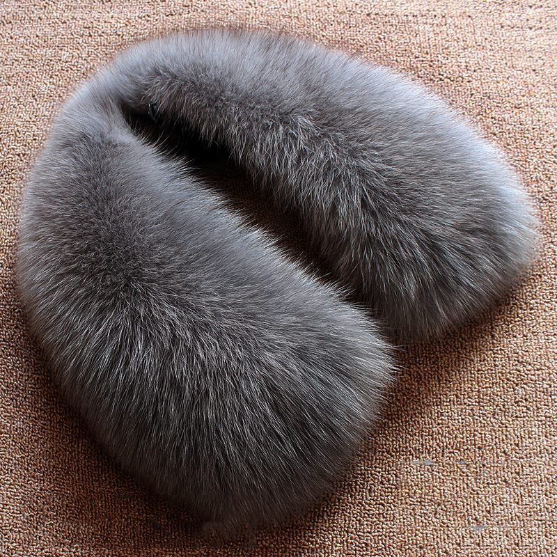 Real wool collar whole fur fox – обзор и цена Wool Scarf Men