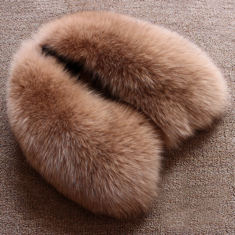 Real wool collar whole fur fox – обзор и цена Wool Scarf Men