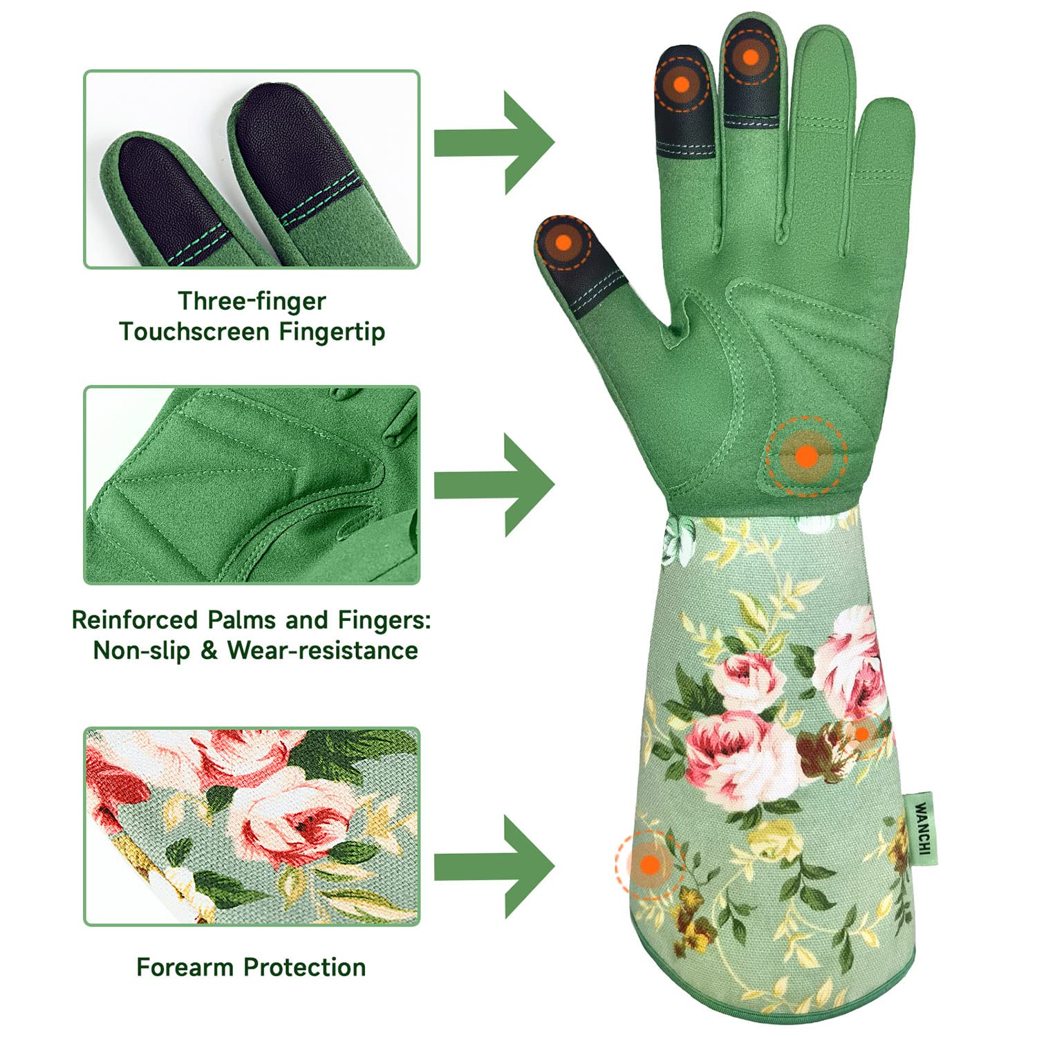 Women's Long Gardening Gloves, – обзор и цена Touch Screen Gloves