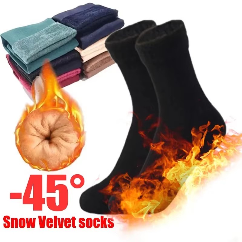 1/2/4Pairs Winter Warm Socks S – обзор и цена Thermal Sock Wool
