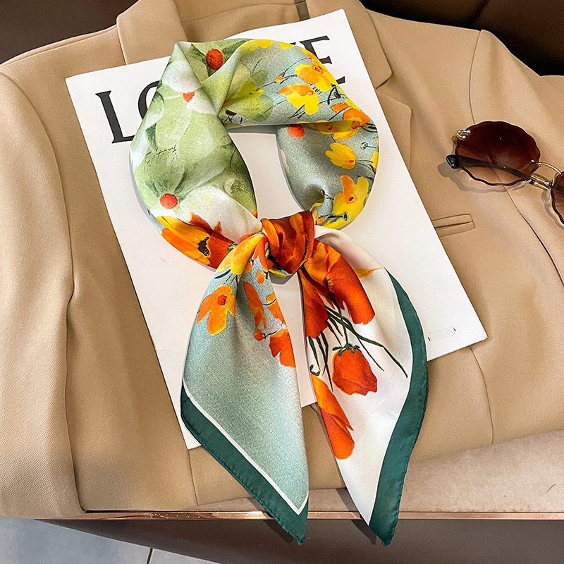 70x70cm Silk Scarf Square For  – обзор и цена Shawl Wrap Winter