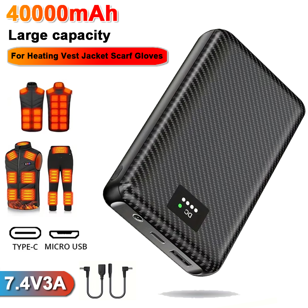 Ranwomen 30000/40000mAh Powerb – обзор и цена Heated Vest Battery