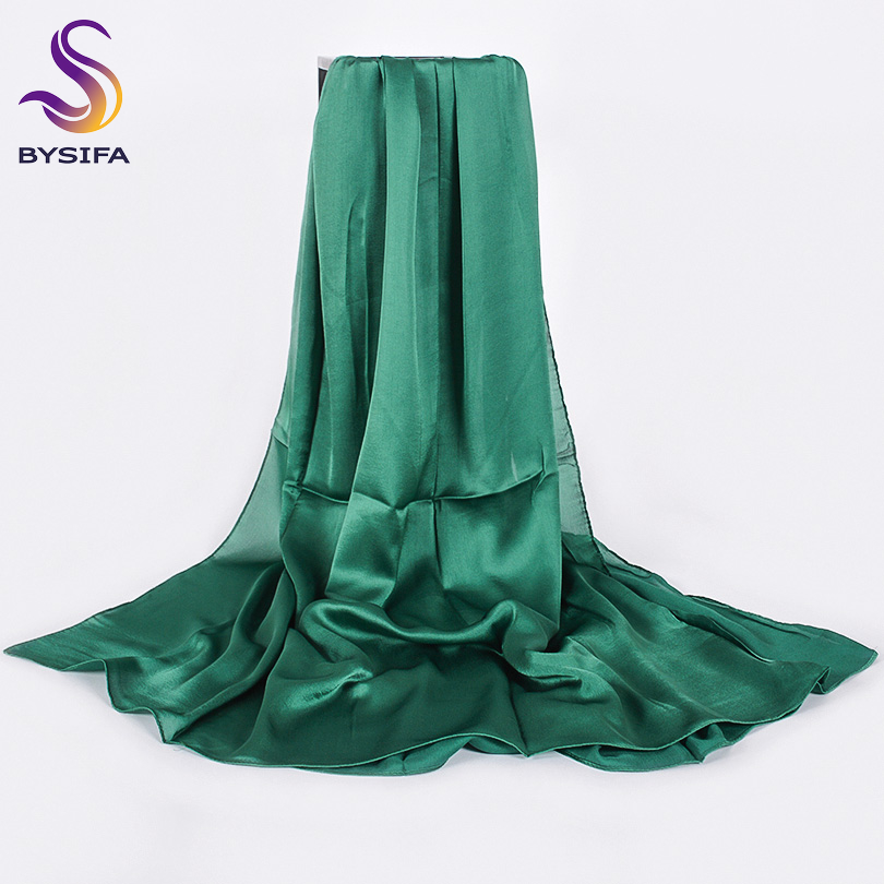 [BYSIFA] Solid Color Silk Scar – обзор и цена Shawl Wrap Winter