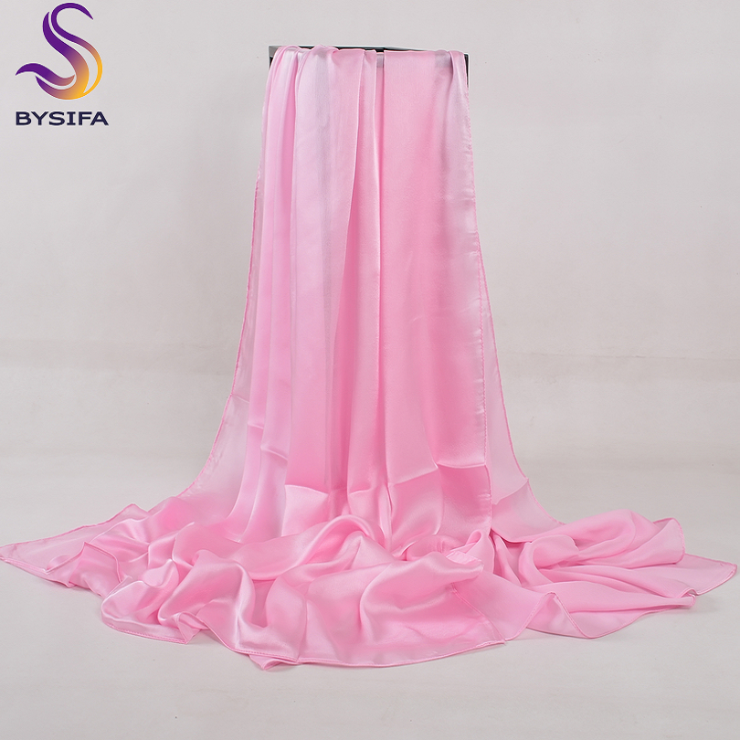 [BYSIFA] Solid Color Silk Scar – обзор и цена Shawl Wrap Winter