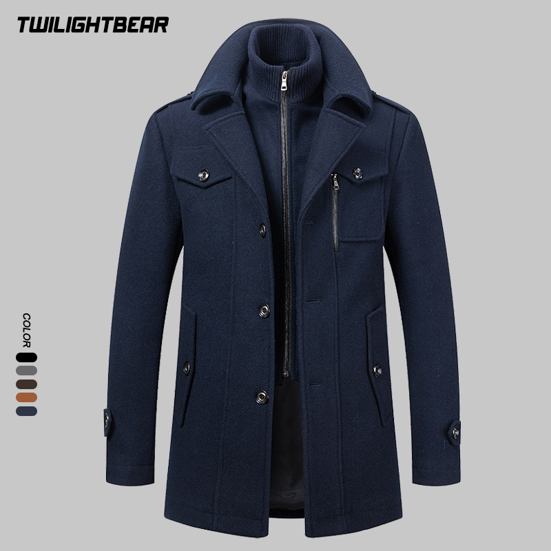 Winter Men's Wool Coat Oversiz – обзор и цена Wool Coat Peacoat