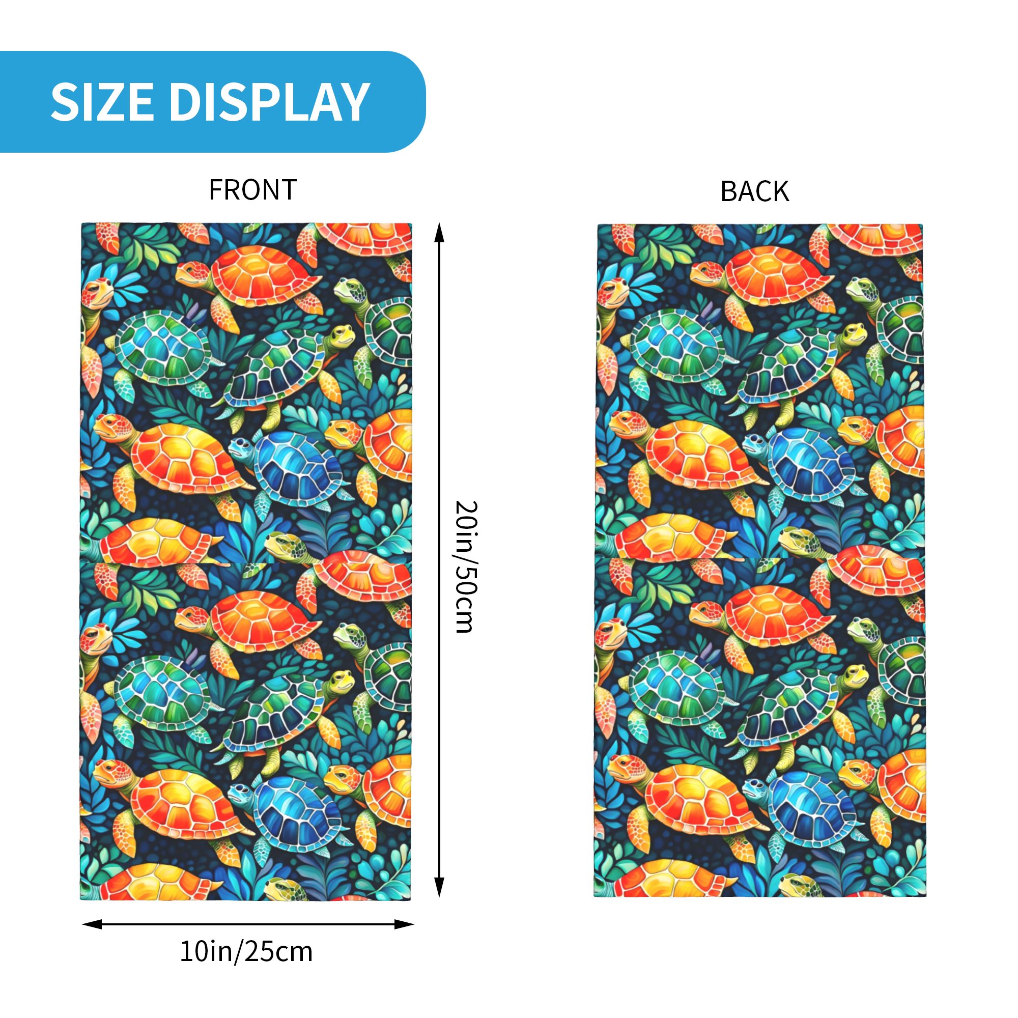 Custom Funny Colorful Sea Turt – обзор и цена Neck Gaiter Fleece