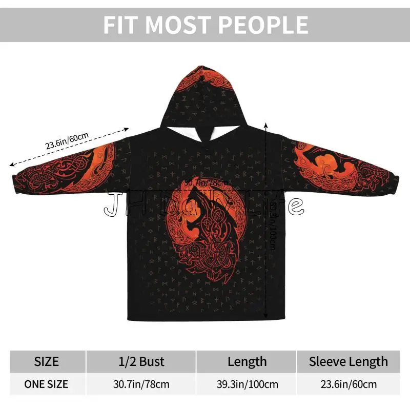 Viking Wolf Knot Fenrir Wearab – обзор и цена Sherpa Hoodie Fleece