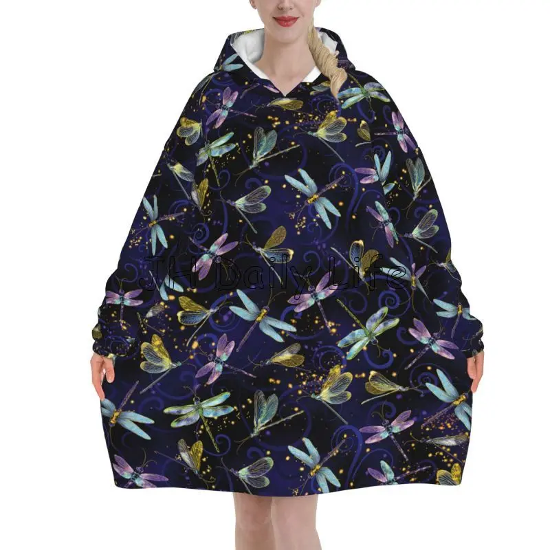 Dragonfly Galaxy Wearable Blan – обзор и цена Sherpa Hoodie Fleece