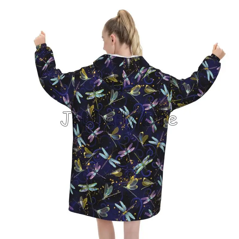 Dragonfly Galaxy Wearable Blan – обзор и цена Sherpa Hoodie Fleece