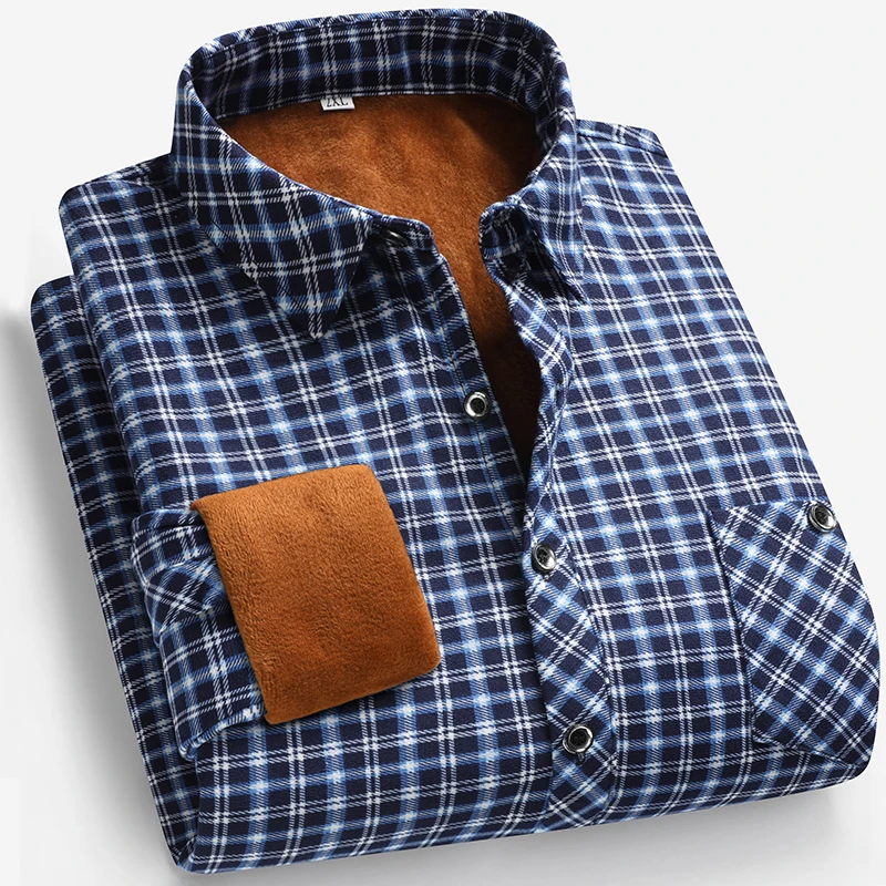 2026 Autumn and Winter Men's F – обзор и цена Flannel Shirt Lined