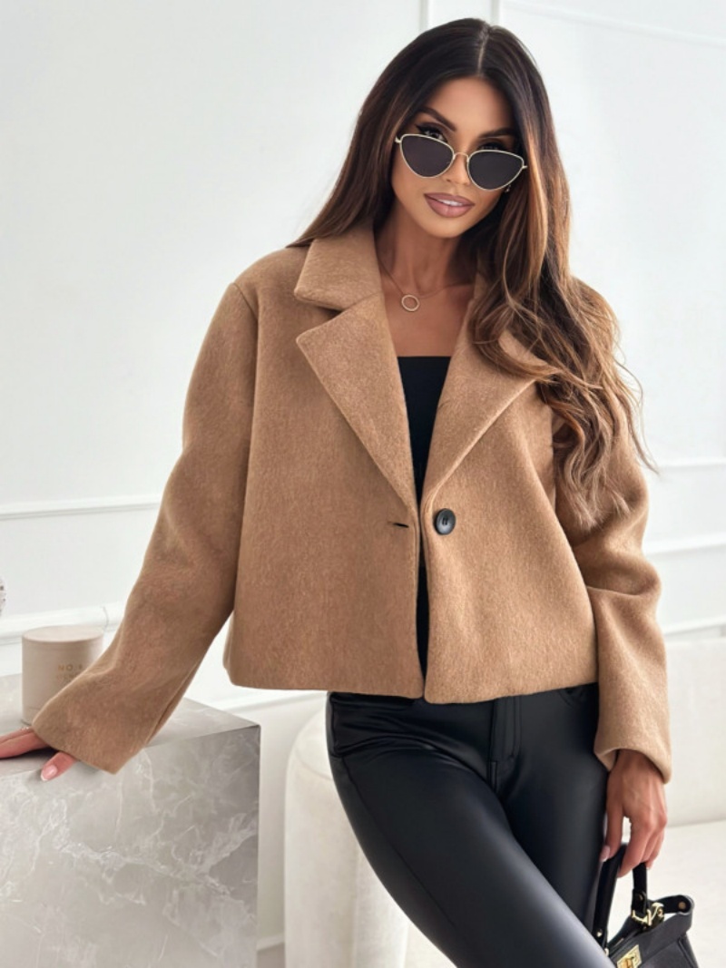 Cropped Trench Coat for Women  – обзор и цена Wool Coat Peacoat