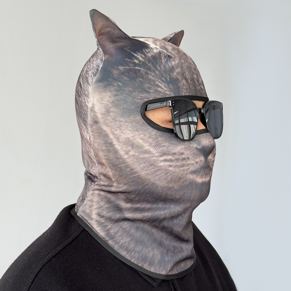 3D cat animal skiing Balaclava – обзор и цена Balaclava Ski Mask