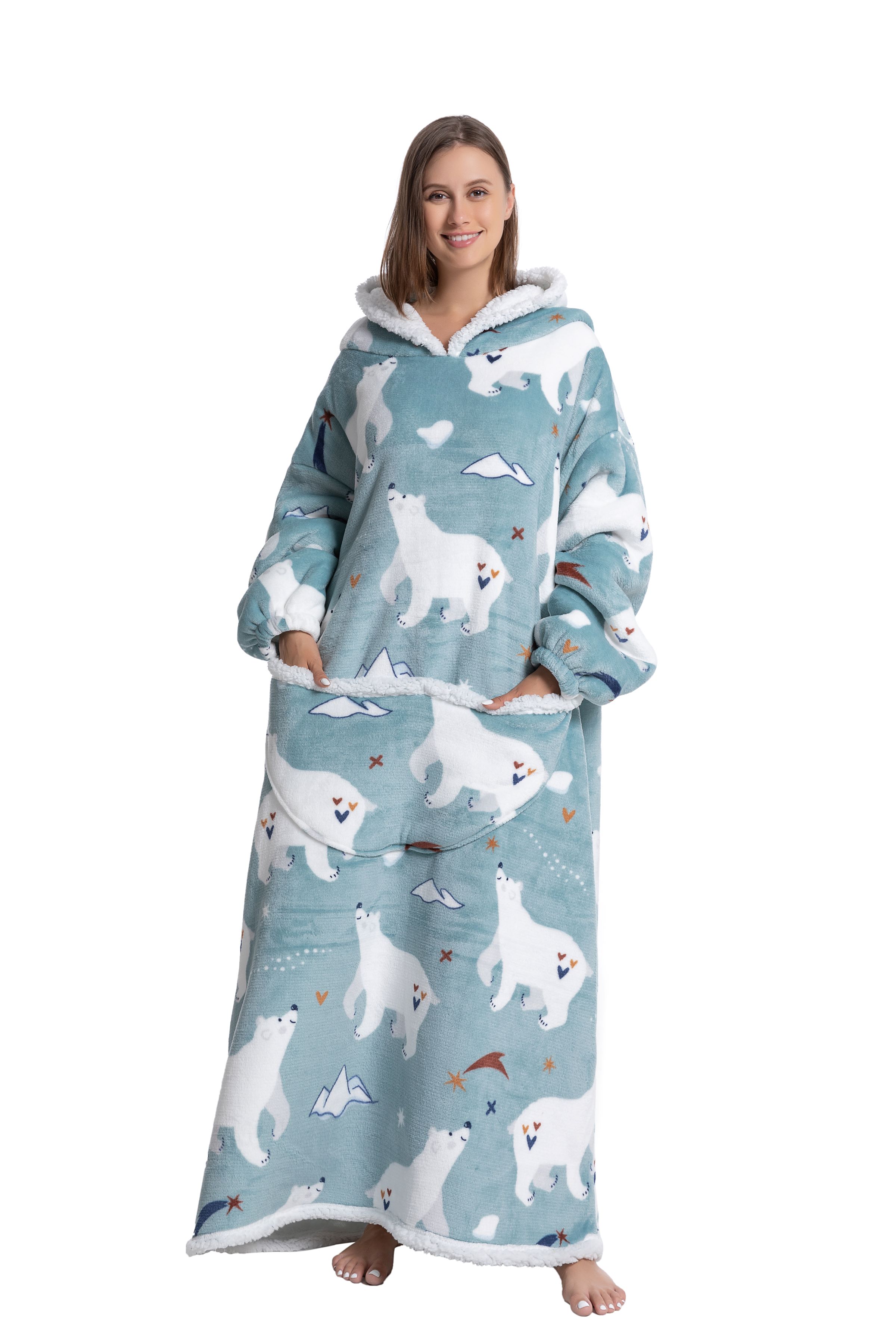 Oversized Wearable Blanket Coz – обзор и цена Sherpa Hoodie Fleece